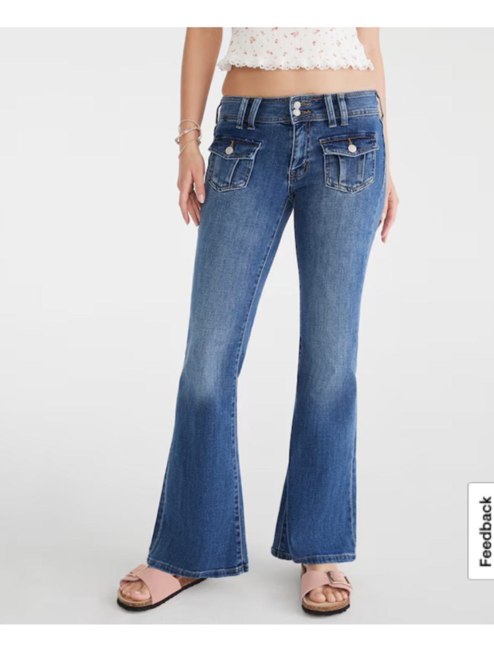 Aeropostale low rise flare denim jeans 12p like new